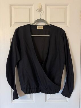 Tsumori Chisato Wrap-Front Long Sleeve Top